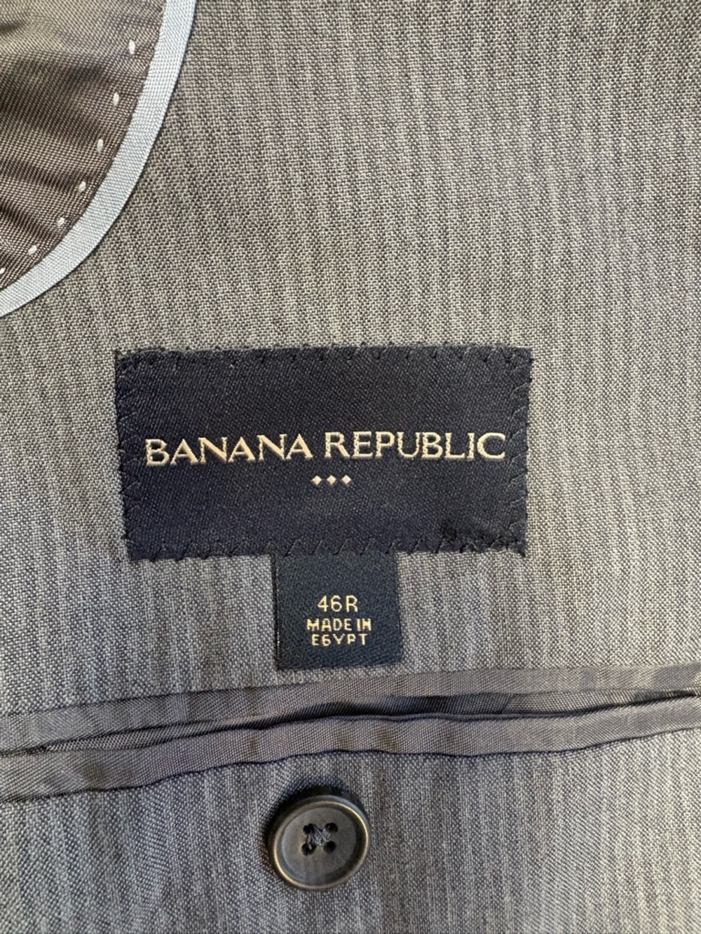 Banana Republic Men's Charcoal Gray Two-Button Blazer - Picture 7 of 9
